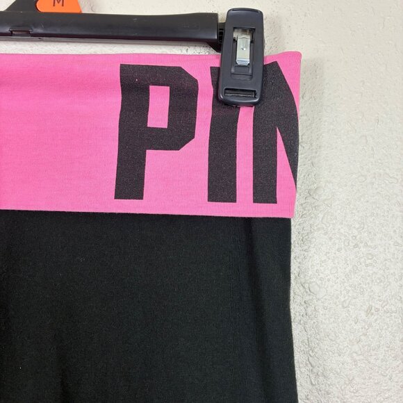 PINK Y2K Foldover Leggings Yoga Pants Small Sporty - Picture 3 of 8